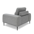Divani Casa Fonda - Modern Grey Fabric Chair