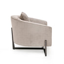 Modrest Forbis - Contemporary Light Grey Fabric Accent Chair