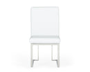 Modrest Fowler - Modern White Leatherette Dining Chair Set of 2