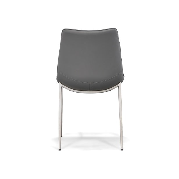 Modrest Frasier - Modern Grey Eco-Leather Dining Chair (Set of 2)