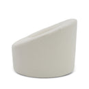 Modrest Frontier - Glam White Fabric Accent Chair