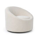 Modrest Frontier - Glam Beige Fabric Accent Chair
