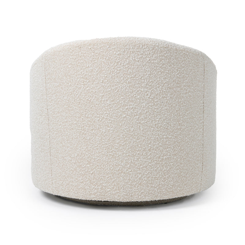 Modrest Frontier - Glam Beige Fabric Accent Chair