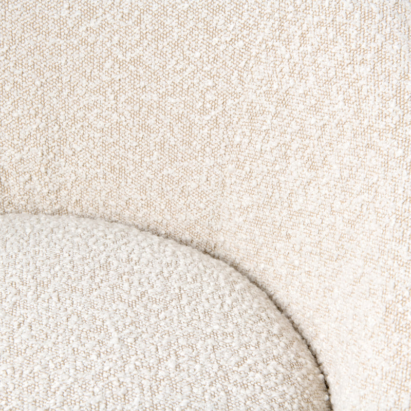 Modrest Frontier - Glam Beige Fabric Accent Chair