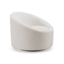 Modrest Frontier - Glam Off-White Fabric Accent Chair