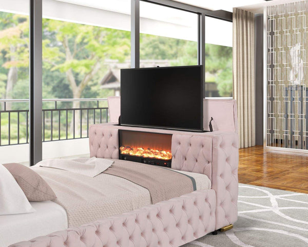 Naomi's TV Fireplace Bluetooth Bed Floor Specials