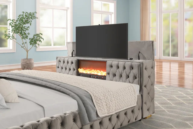 Naomi's TV Fireplace Bluetooth Bed Floor Specials