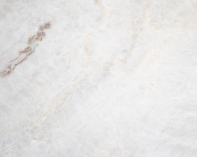 Modrest Gabbro Low - Glam White Marble and Gold Coffee Table