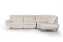 Divani Casa Galway Modern White Leather Sectional Sofa