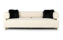 Divani Casa Gannet - Glam Beige Fabric Sofa