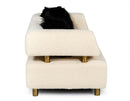 Divani Casa Gannet - Glam Beige Fabric Sofa
