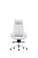 Modrest Gates - Modern White High Back Executive Office Chair