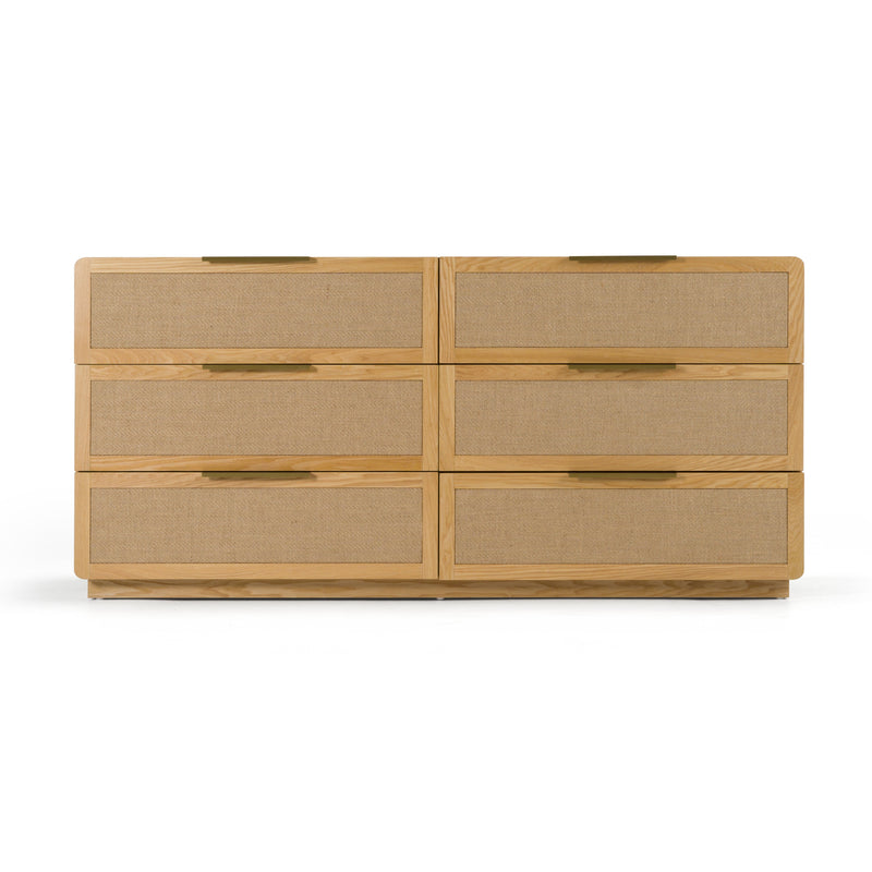 Modrest Gavin - Modern Natural Ash + Rattan Dresser