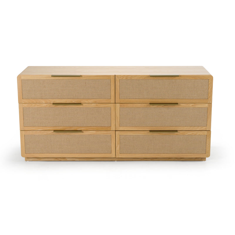 Modrest Gavin - Modern Natural Ash + Rattan Dresser