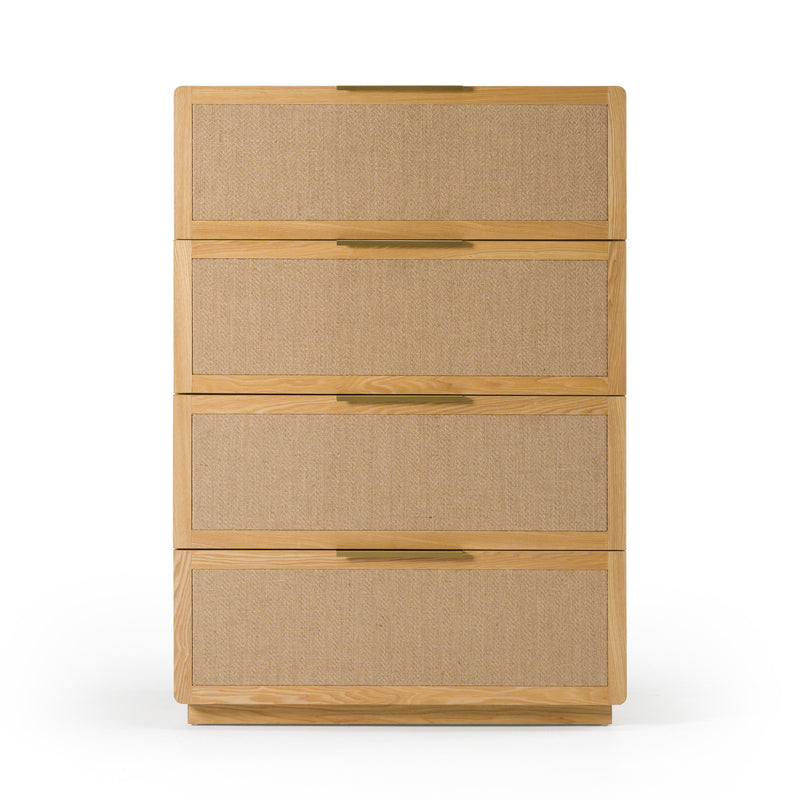 Modrest Gavin - Modern Natural Ash + Rattan Chest