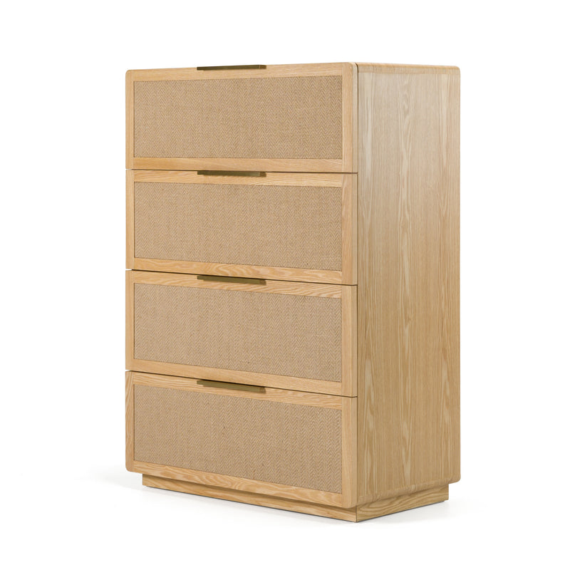 Modrest Gavin - Modern Natural Ash + Rattan Chest