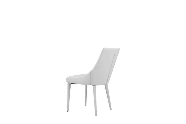 Modrest Lane Modern White Leatherette Dining Chair