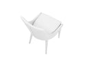 Modrest Lane Modern White Leatherette Dining Chair