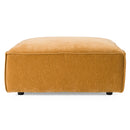 Divani Casa Gene - Modern Ochre Fabric Modular Ottoman