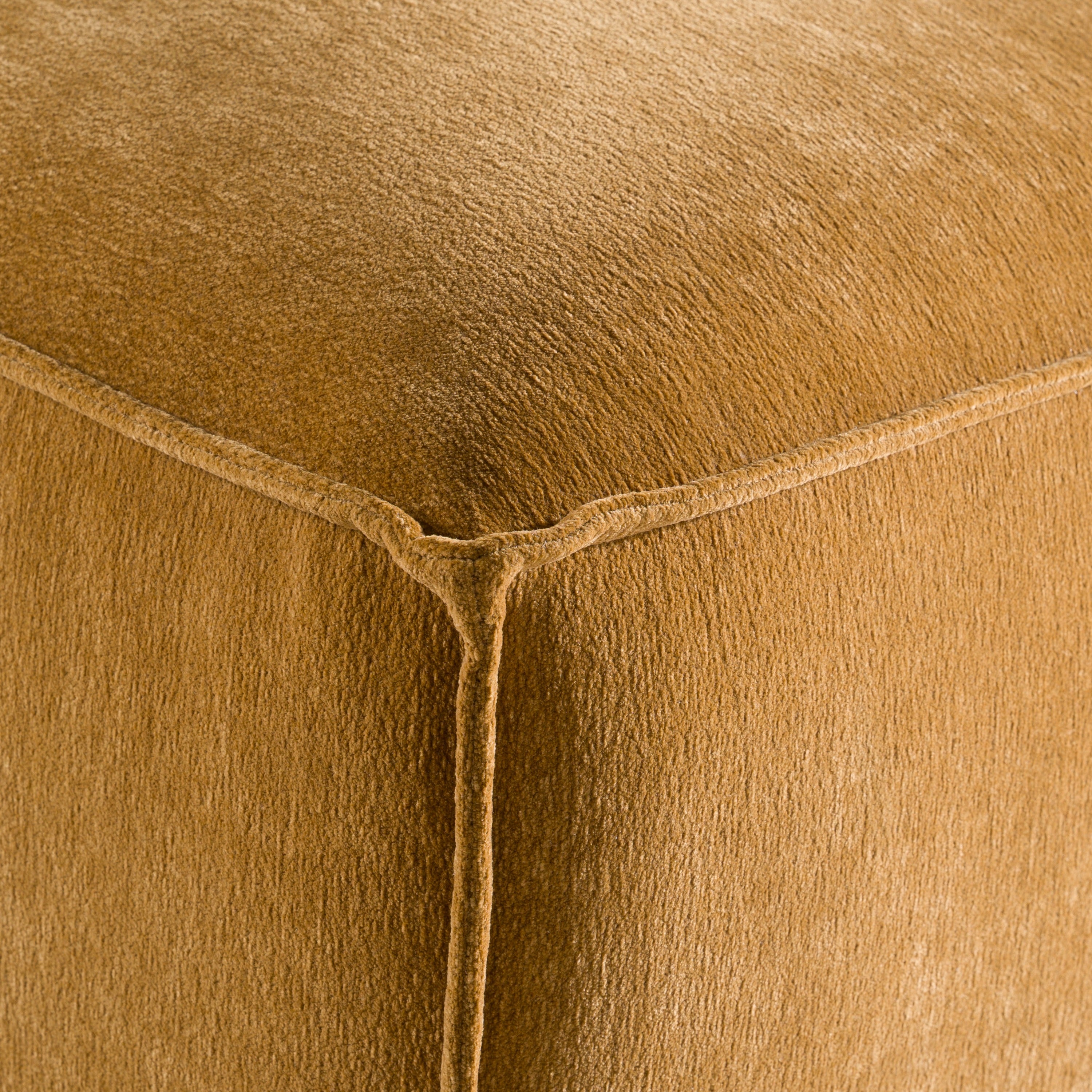Divani Casa Gene - Modern Ochre Fabric Modular Ottoman