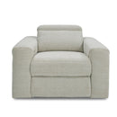 Divani Casa Gering - Modern Beige Fabric Power Recliner Chair