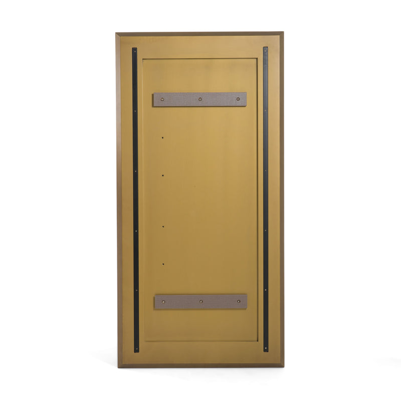 Modrest Glinda - Modern Brushed Brass Floor Mirror