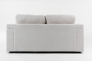 Divani Casa Gloria - Modern White Fabric Loveseat