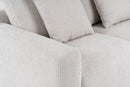 Divani Casa Gloria - Modern White Fabric Loveseat