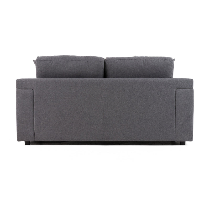 Divani Casa Gloria - Modern Grey Fabric Loveseat