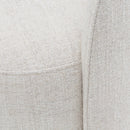 Modrest Gordon - Modern Cream Fabric Swivel Dining Chair