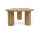 Modrest Gracemont - Modern Travertine Marble Freeform Coffee Table