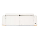 Divani Casa Gregory - Modern Off-White Leather Sofa w/ 2 Recliners