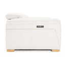 Divani Casa Gregory - Modern Off-White Leather Sofa w/ 2 Recliners