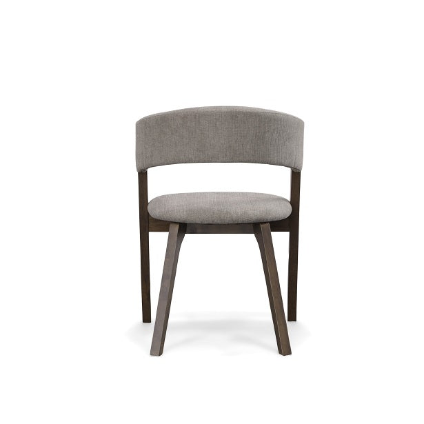Modrest Grover - Modern Grey & Dark Wenge Dining Chair (Set of 2)