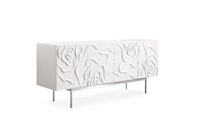 Modrest Gwen - Modern White High Gloss Buffet