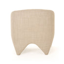 Modrest Halton - Modern Beige Fabric Accent Chair