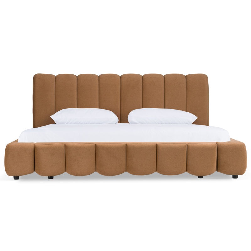 Modrest Harris - Modern Brown Fabric Bed