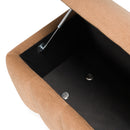 Modrest Harris - Modern Brown Fabric Bench w/ Storage