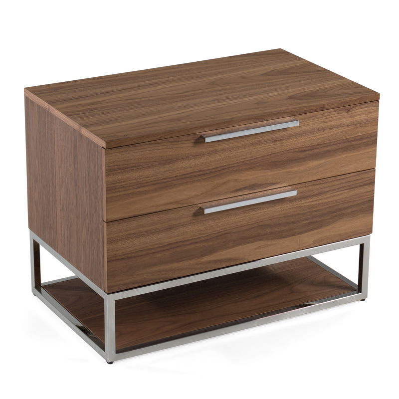 Modrest Helenora - Modern Walnut Nightstand