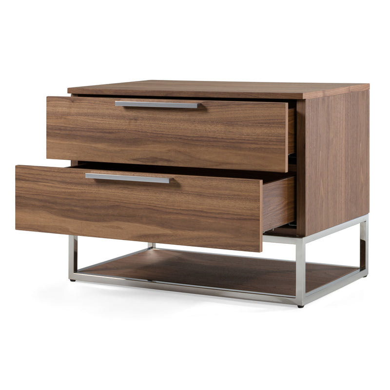 Modrest Helenora - Modern Walnut Nightstand