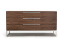Modrest Heloise - Contemporary Walnut & Stainless Steel Dresser