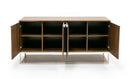 Modrest Heloise - Modern Walnut and Stainless Steel Buffet