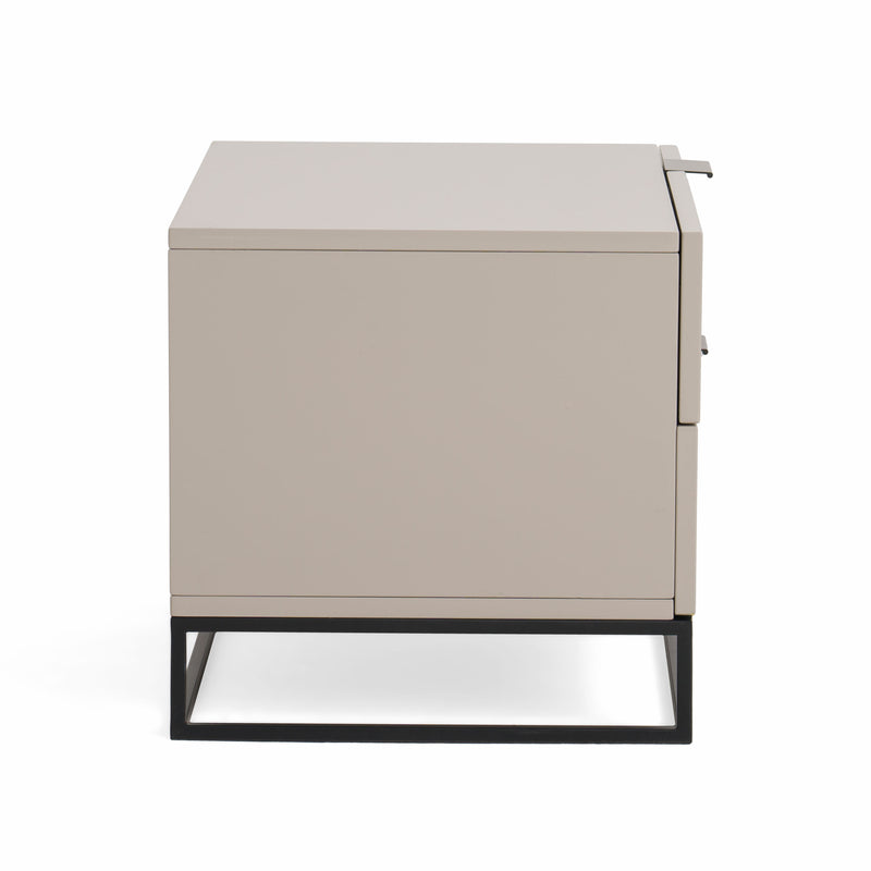 Modrest Hera Modern Grey Nightstand