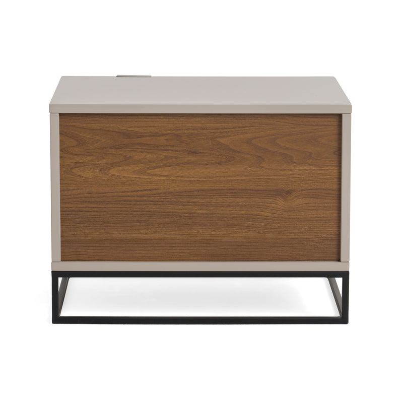 Modrest Hera Modern Grey Nightstand