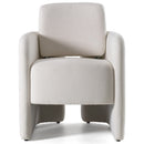 Modrest Hermosa - Modern White Fabric Dining Chair