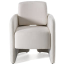 Modrest Hermosa - Modern White Fabric Dining Chair