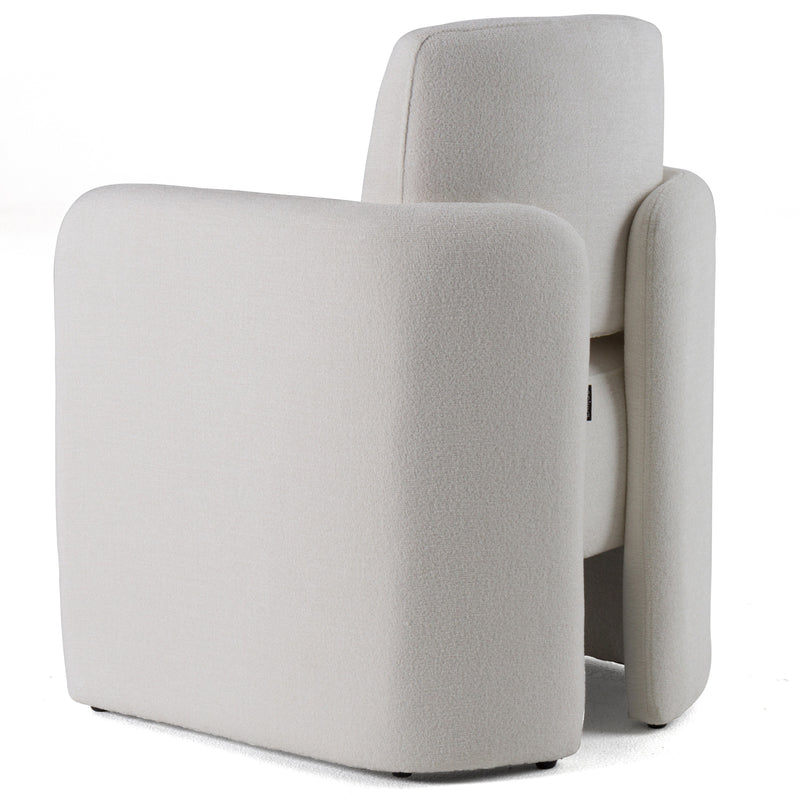 Modrest Hermosa - Modern White Fabric Dining Chair