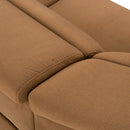 Divani Casa Horton - Modern Brown Fabric Sectional w/ 3 Recliners
