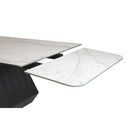 Modrest Howell - Modern White Ceramic Extendable Dining Table