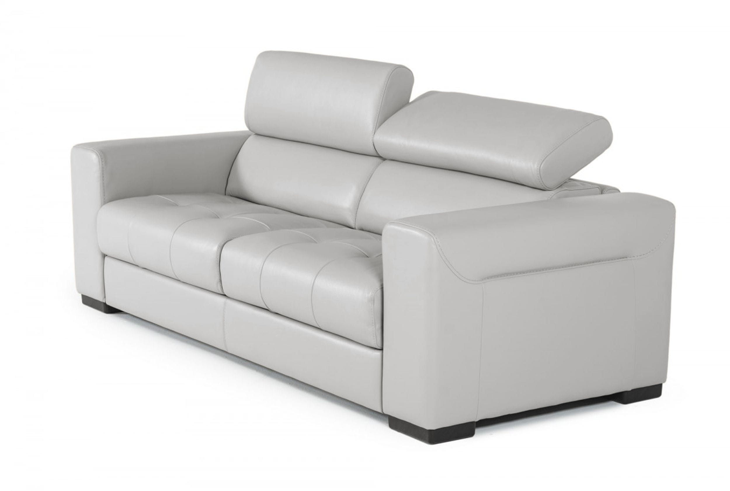 Lamod Italia Icon - Modern Italian Grey Leather Sofa Bed